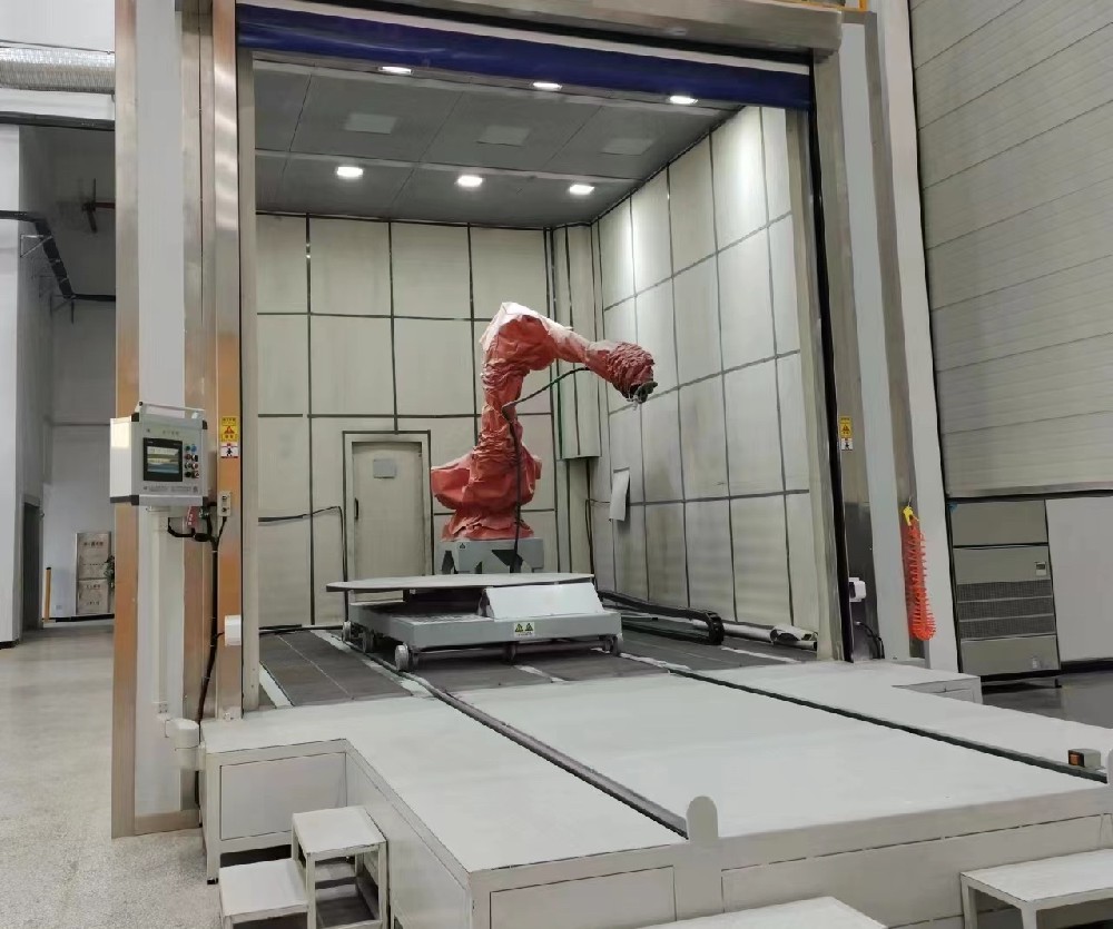 机器人自动喷砂房